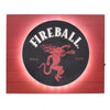 Fireball Whisky Vintage Metal Backlit LED Sign – 15" x 18"